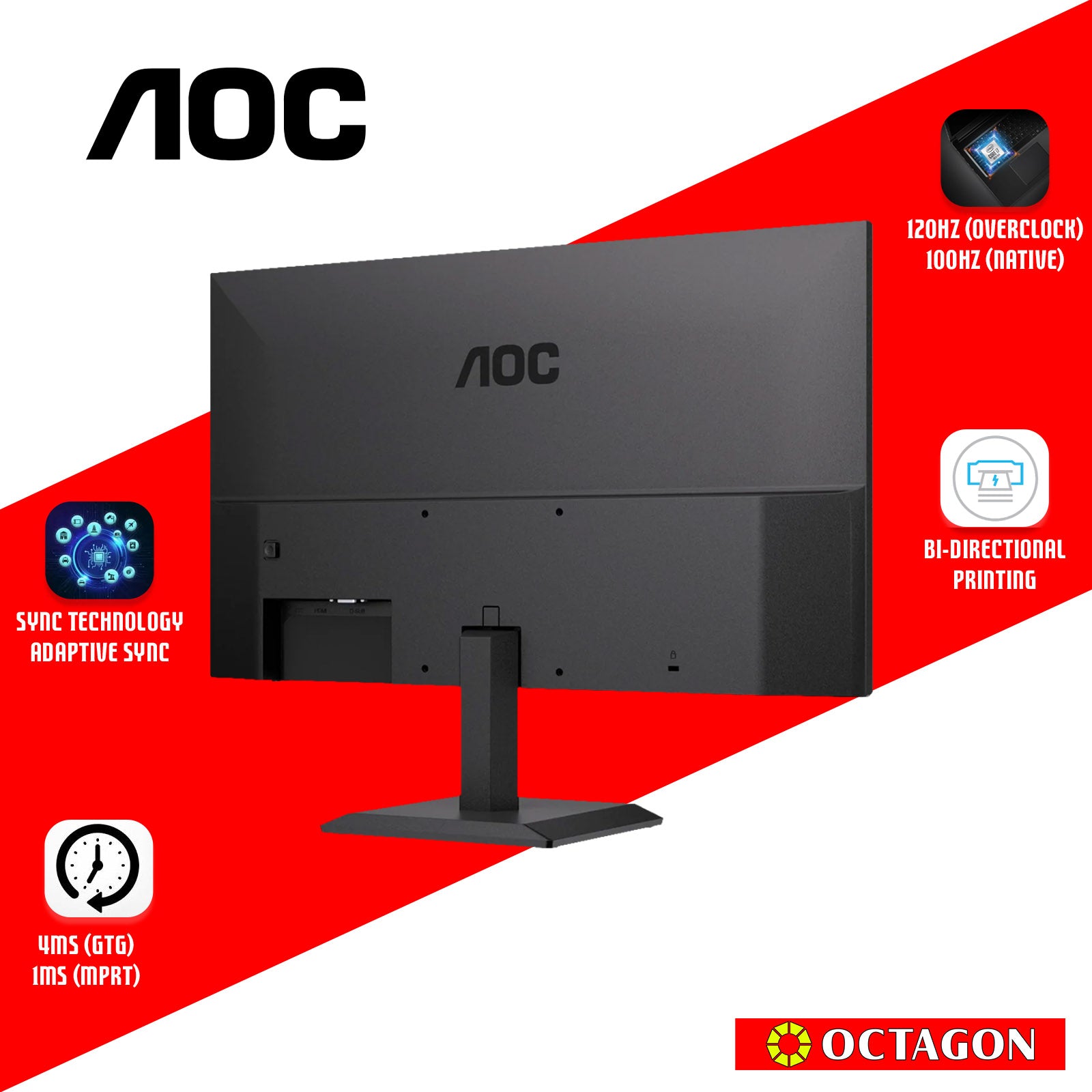 AOC 22B40HM 21.5 VA 120HZ FHD MONITOR