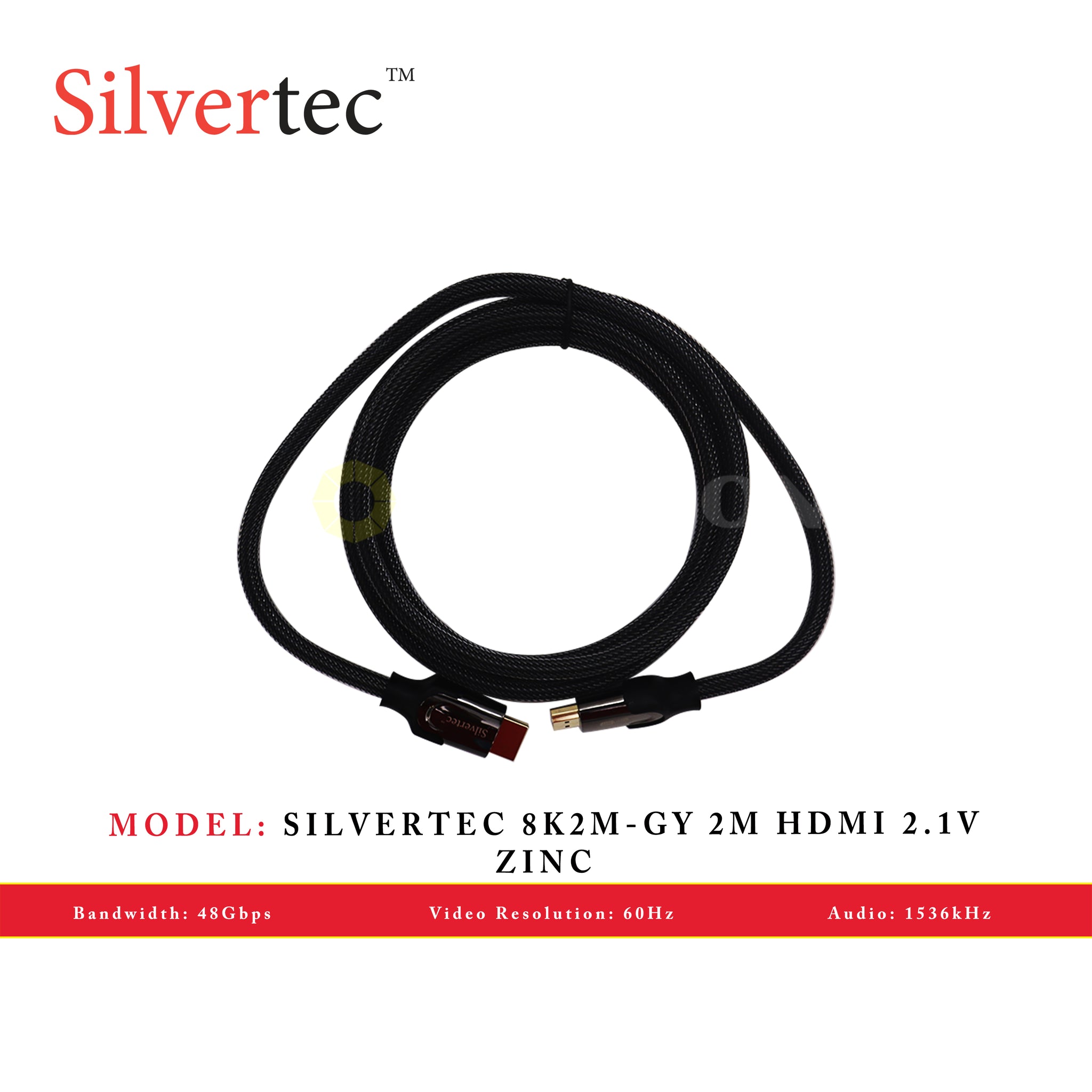 SILVERTEC 8K2M-GY 2M HDMI 2.1V ZINC – Octagon Computer Superstore