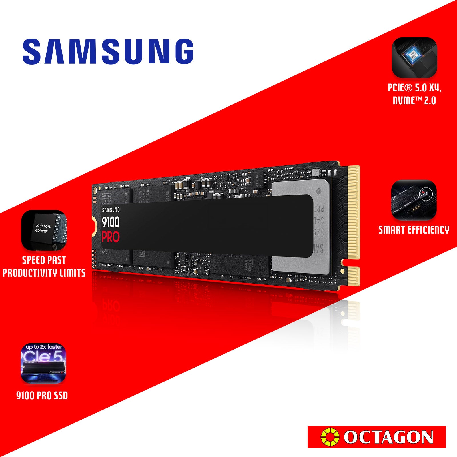 SAMSUNG SSD 1TB 9100 PRO GEN 5