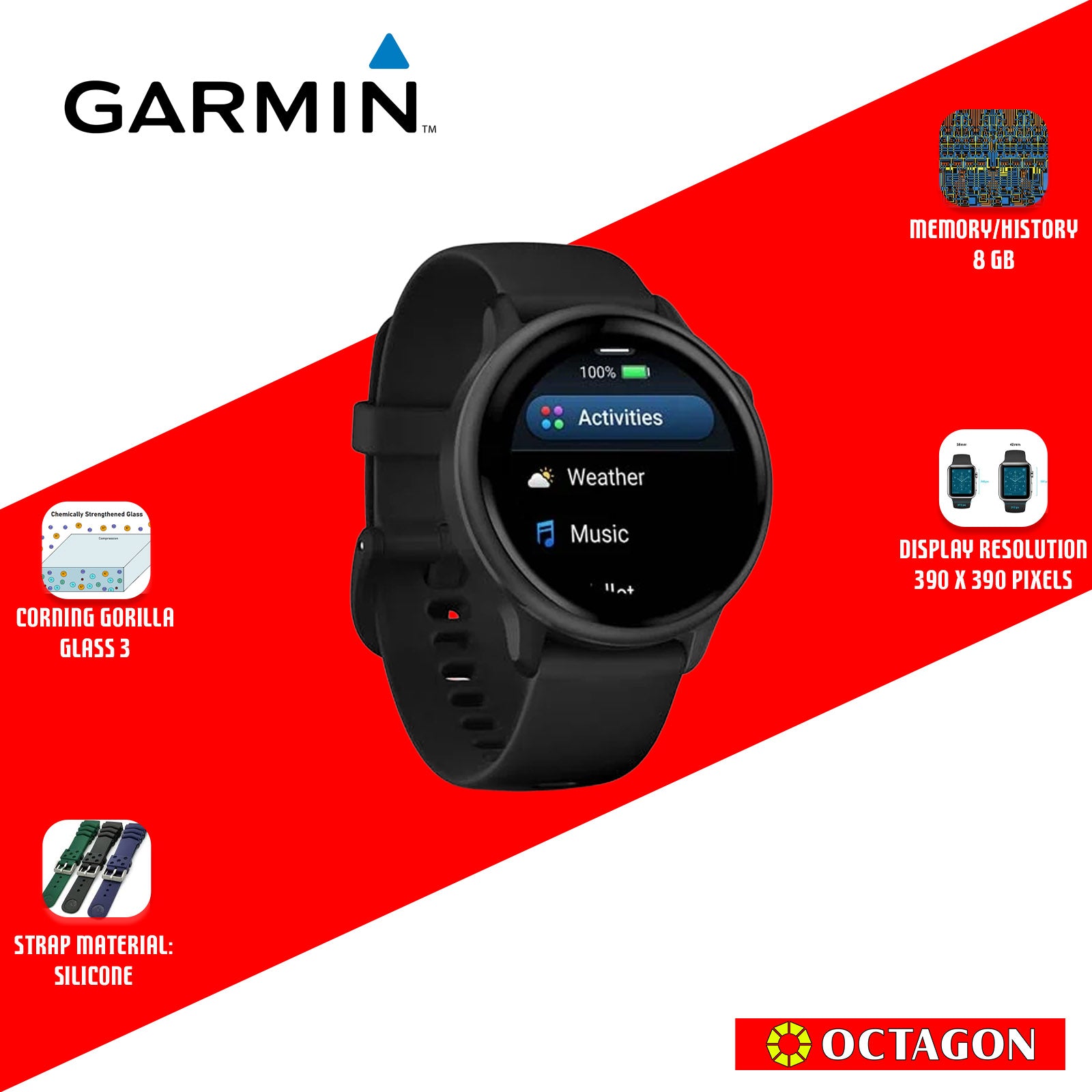 GARMIN VIVOACTIVE 6 BLACK/SLATE SMARTWATCH GPS