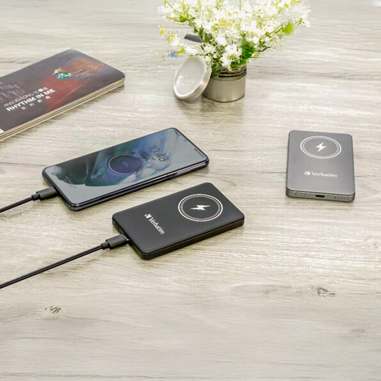 VERBATIM 66908 POWER PACK 5000MAH MAGNETIC WIRELESS CHARGING (GREY)