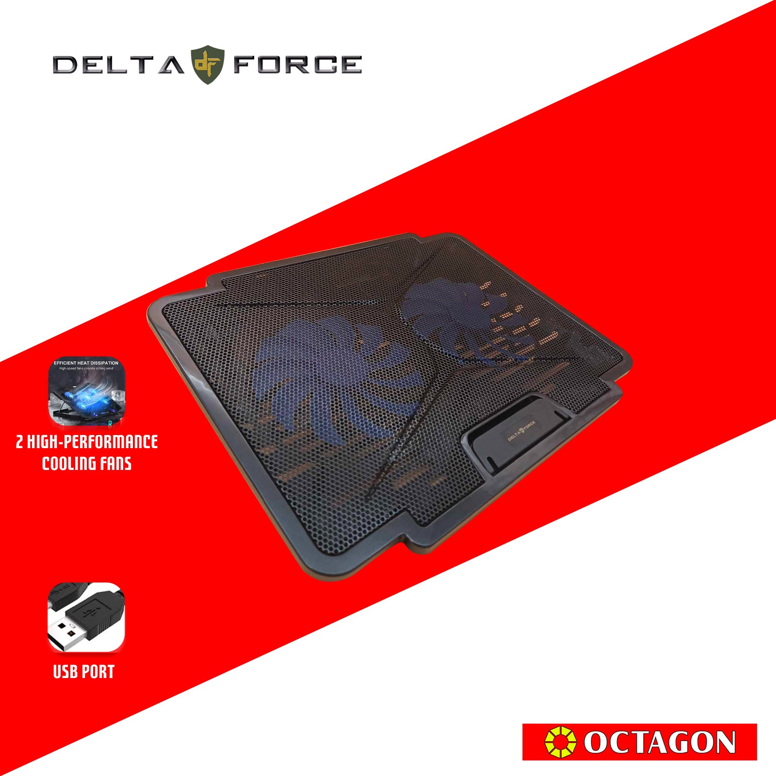 DELTA FORCE DCC-001 15 NOTEBOOK COOLER