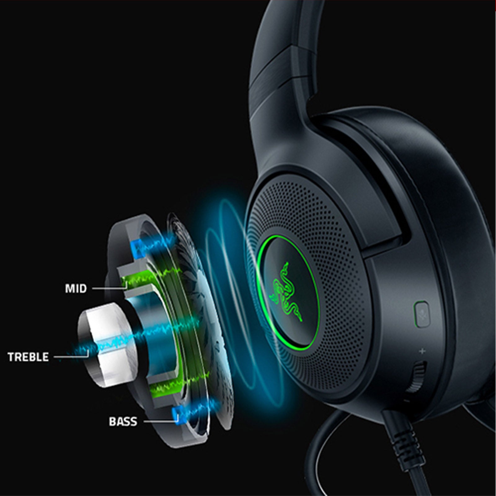 RAZER KRAKEN X LITE ESSENTIAL WIRED