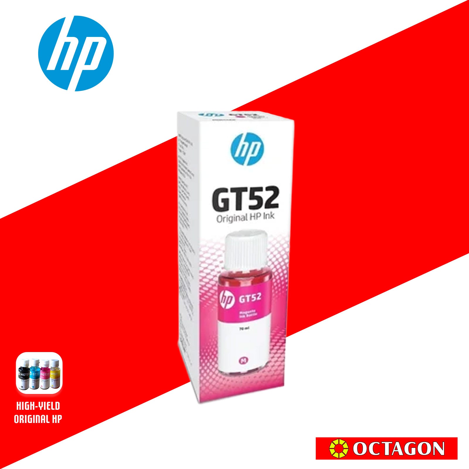 HP MOH55AA GT52 MAGENTA INK BOTTLE