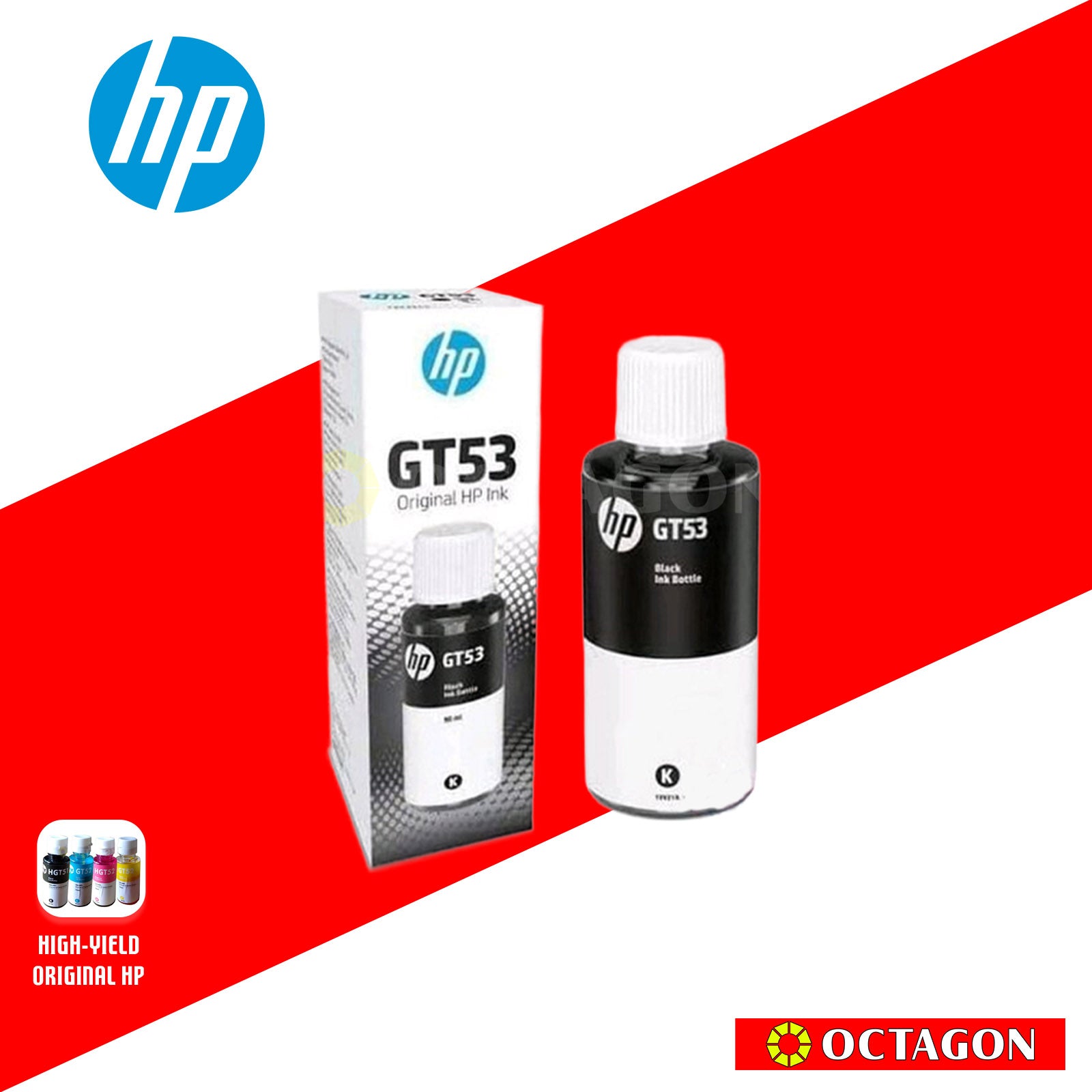 HP IVV22AA GT53 BLACK INK BOTTLE
