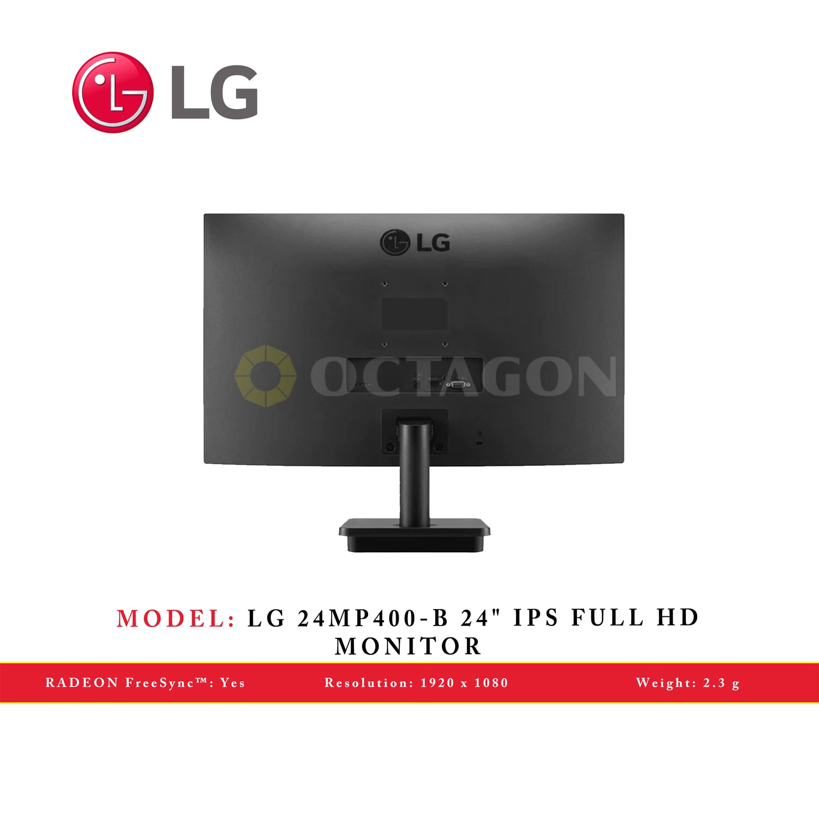 LG 24MP400-B.APH 75HZ IPS MONITOR BLACK