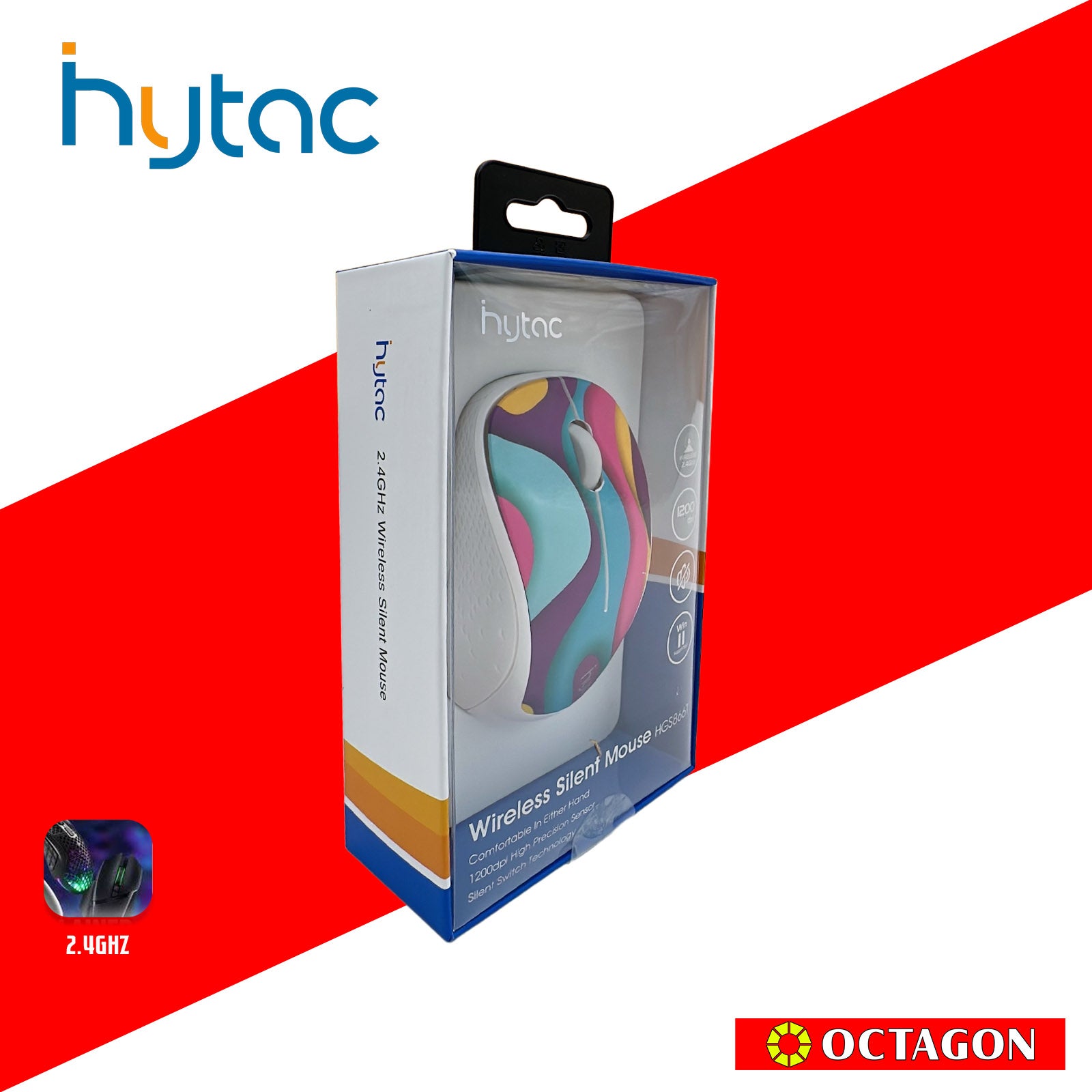 HYTAC HGS866T (T1) 1200DPI 2.4G WIRELESS SILENT MOUSE