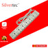 SILVERTEC NEW SV30-1.8M 6-OUTLET UNIVERSAL PLUG/ 6-SWITCH/ 1.8M/ 10A/ 2500W/ 250V IVORY POWER STRIP W/ SURGE PROTECTION