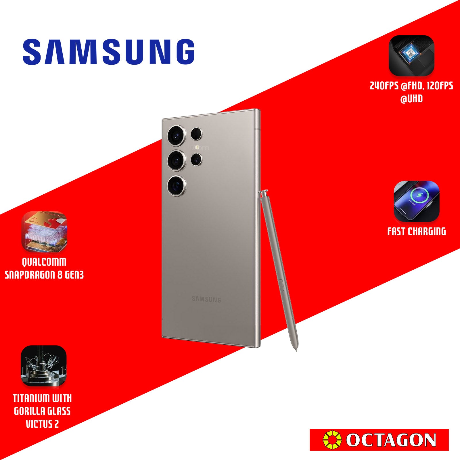 SAMSUNG GALAXY S24 ULTRA 12GB 256GB GRAY