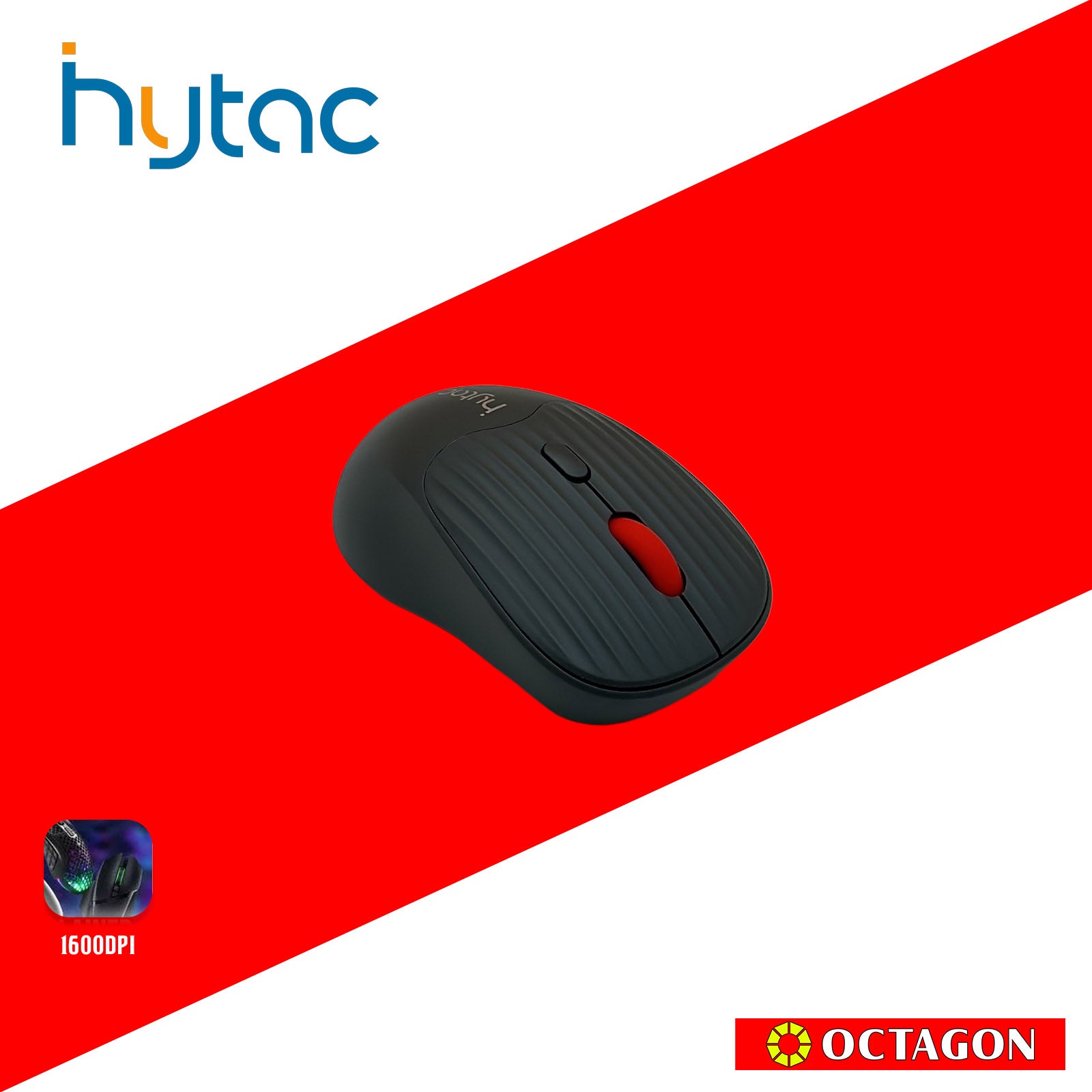 HYTAC HGS638 GREY 1600DPI DUAL MODE SILENT WIRELESS MOUSE