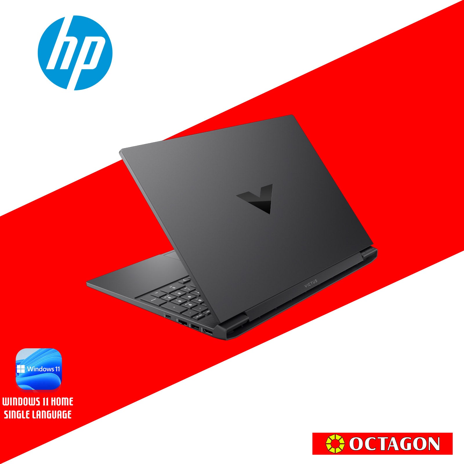 HP VICTUS 15-FB3722AX/ RYZEN 5 8645HS/ 16GB DDR5 5600/ 512GB SSD/ 15.6 FHD IPS 144HZ/ WIN 11/ RTX2050 4GB/ OFFICE H&S 2024 + M365/ SILVER