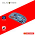 DELTA FORCE GWM233 BLUE 5BUTTON TRANSPARENT WIRELESS MOUSE 1600DPI