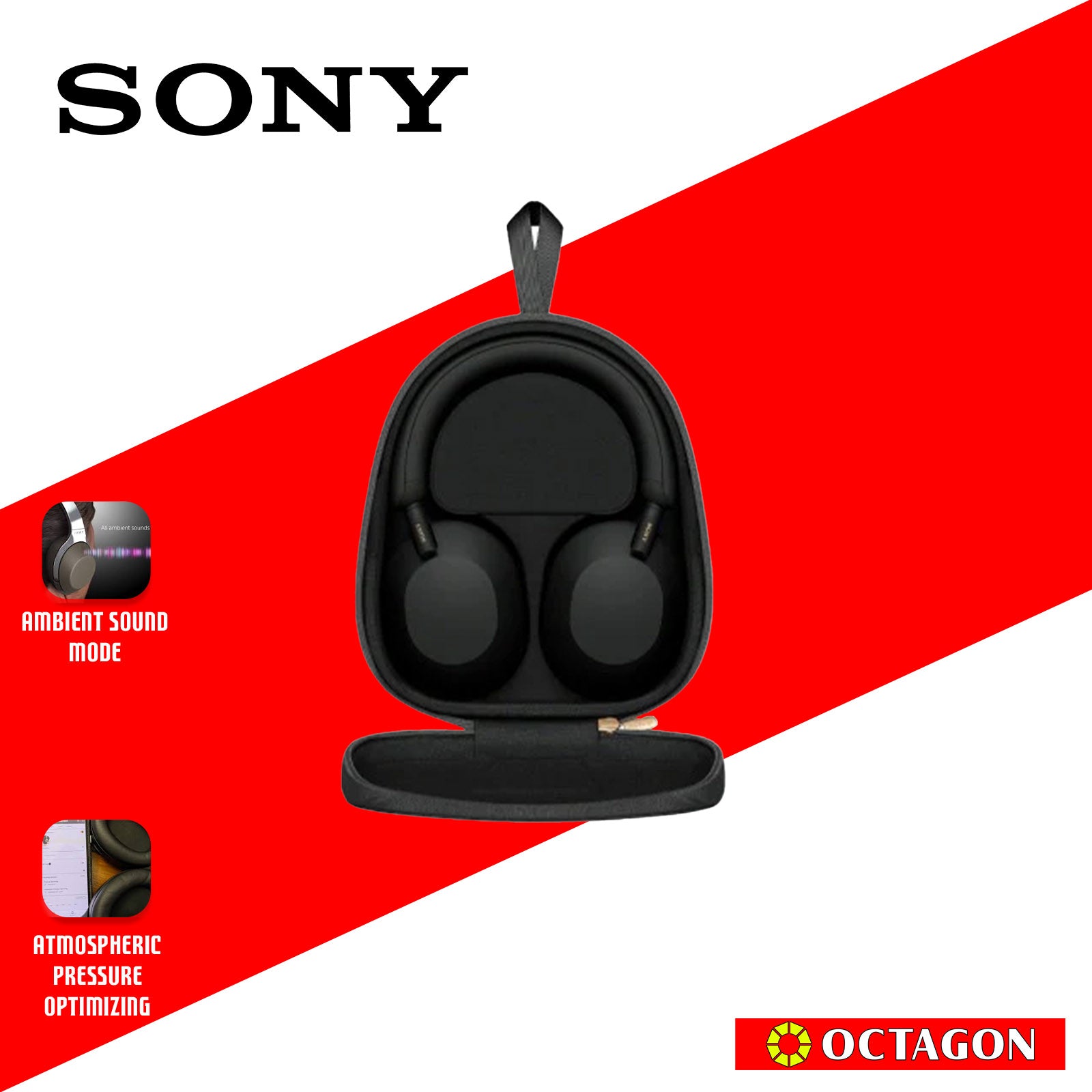 SONY MDR WH-1000XM5/BME BLACK HEADPHONES WIRELESS NOISE CANCELLATION