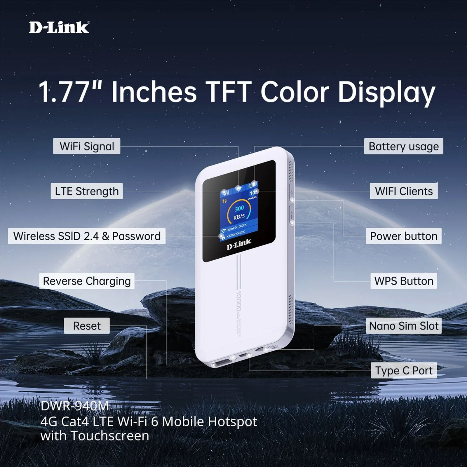 DLINK DWR-940M 4G LTE MOBILE ROUTER