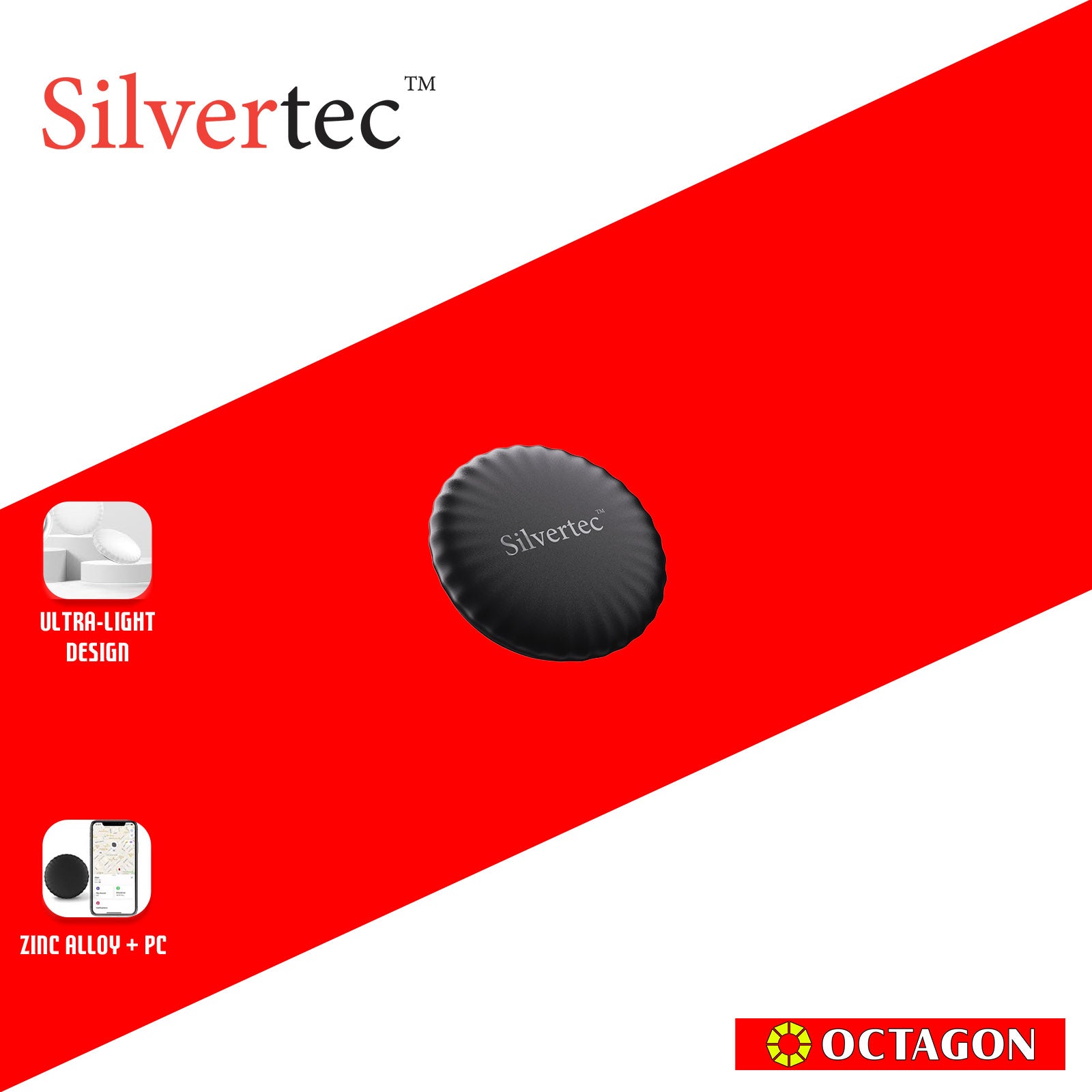 SILVERTEC SRF-STAG01-WH/BK STARTAG LOCATION FINDER WITH PROTECTION CASE WHITE/BLACK
