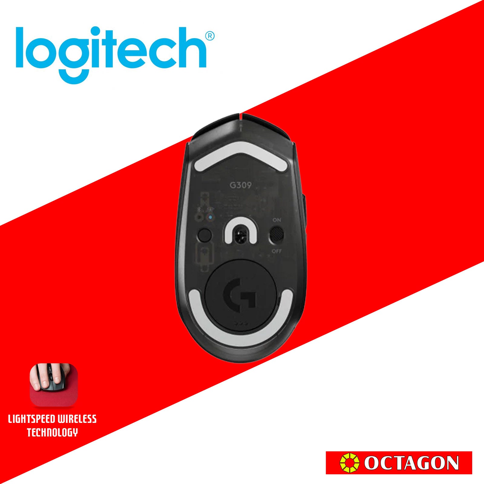 LOGITECH G309 BLACK LIGHTSPEED WIRELESS GAMING MOUSE