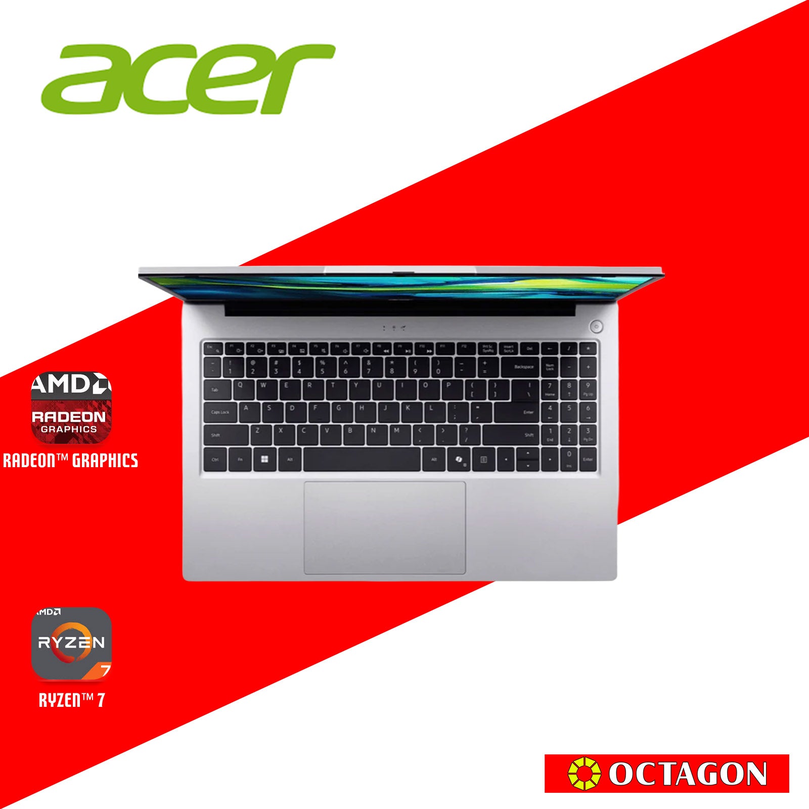 ACER ASPIRE LITE AL15-41P-R16X/ RYZEN 7 5700U/ 8GB/ 512GB SSD/ 15.6" IPS FHD/ WIN 11/ SILVER