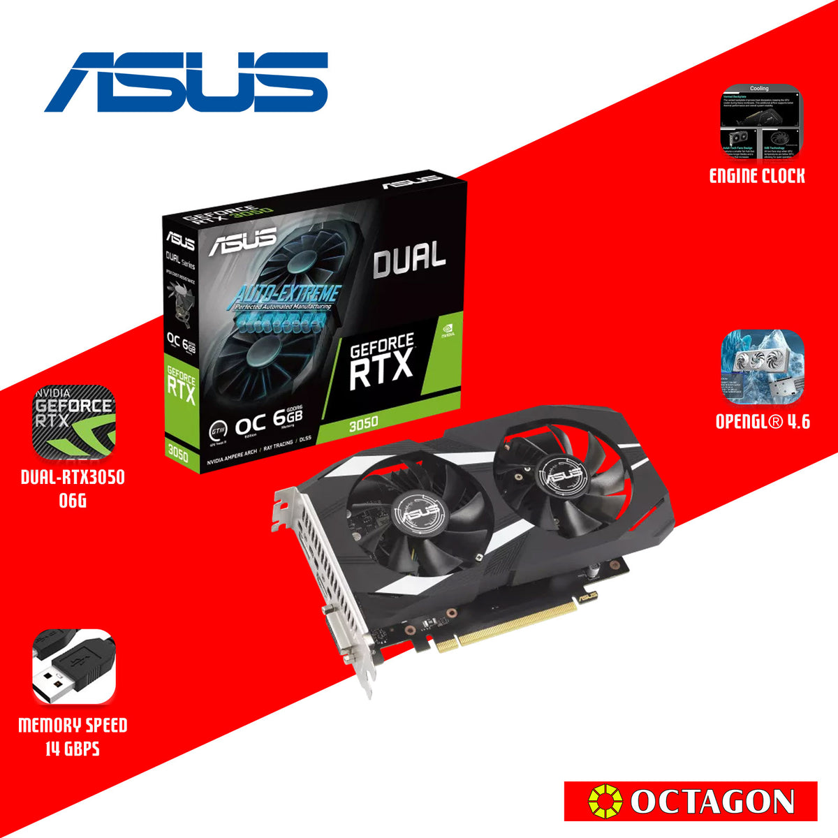 ASUS DUAL RTX3050 O6G