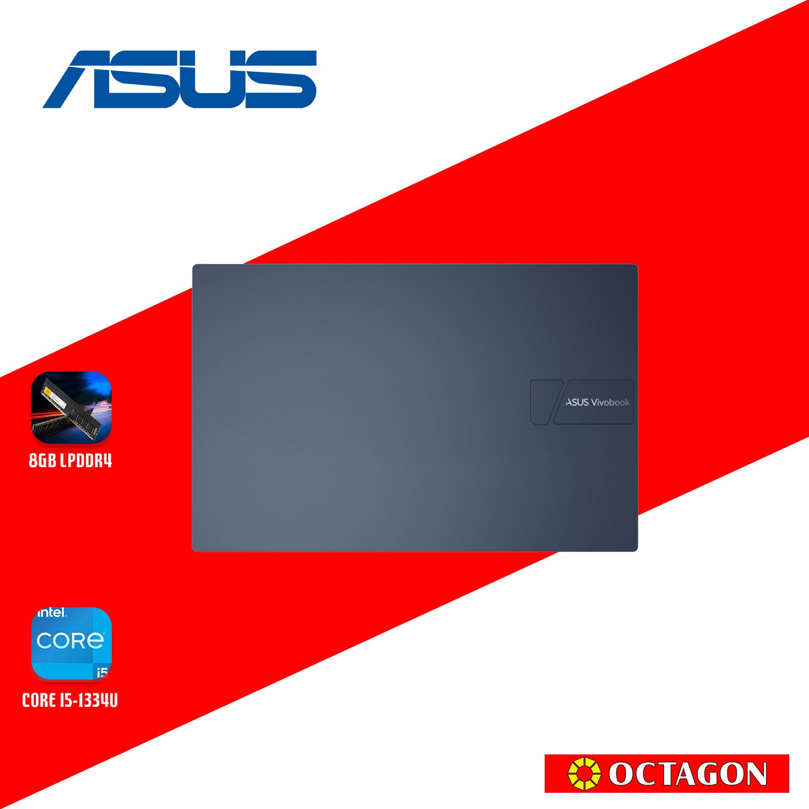ASUS X1504VA-NJ1622WSM/ CORE I5-1334U/ 8+8GB/ 512GB SSD/ 15.6