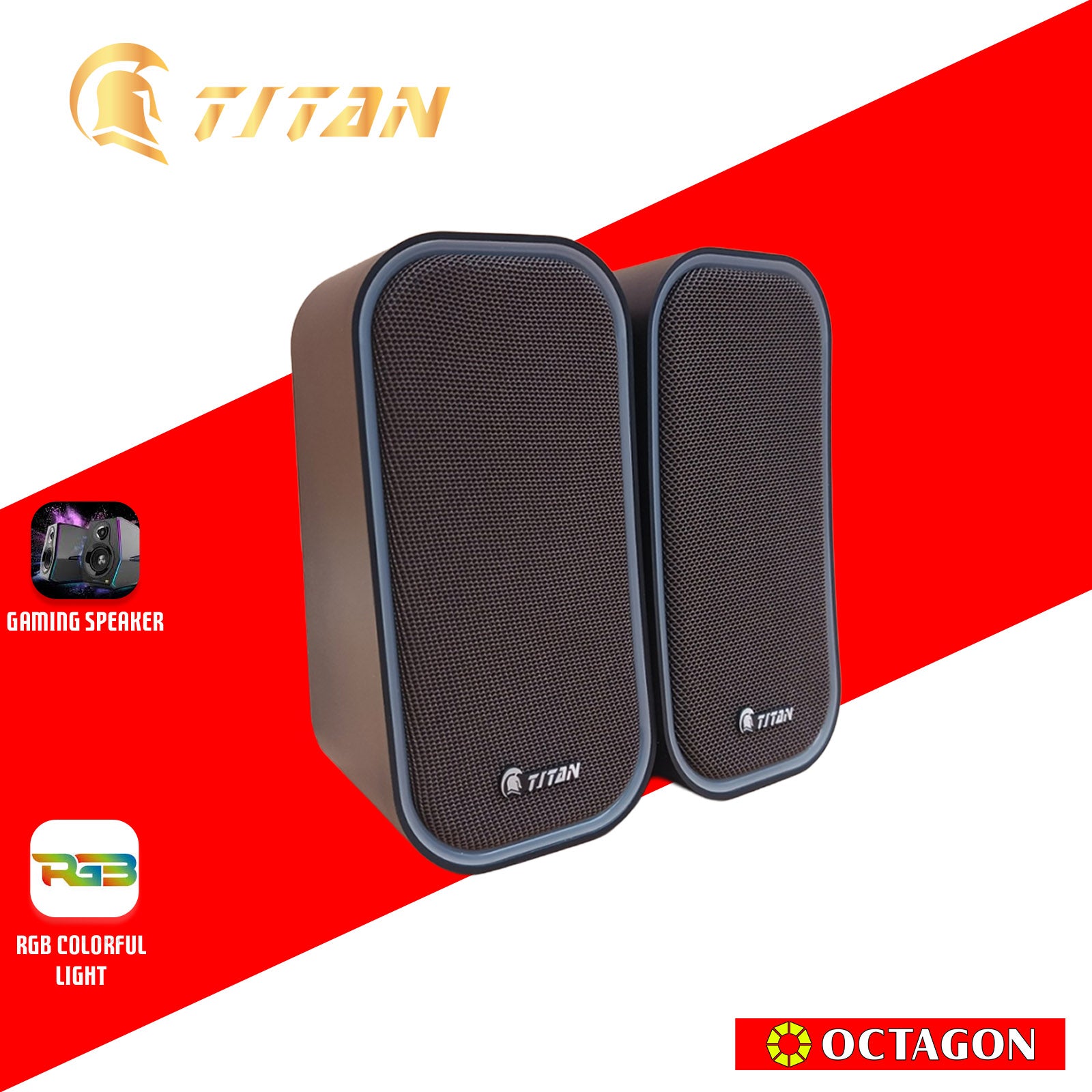 TITAN ES-531 USB2.0 RGB SPEAKER 6W
