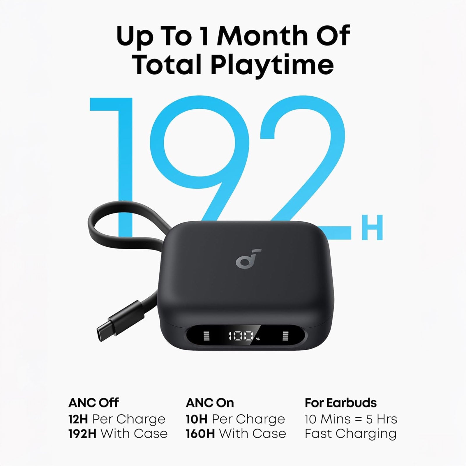 ANKER A3937H11 P41I TWS EARBUDS WITH 10W 3000MAH POWERBANK SOUNDCORE