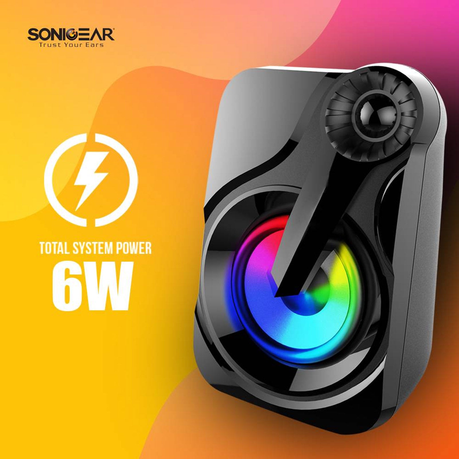 SONIC GEAR TITAN 2 BLACK USB2.0 7 COLOR