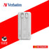 VERBATIM 67001 WHITE CHARGENGO 10K MAH 22.5W POWERBANK W/ BUILT-IN LIGHTNING & TYPE-C CABLE + DIGITAL DISPLAY PD20W / QC3.0 18W / SUPERCHARGE 22.5W