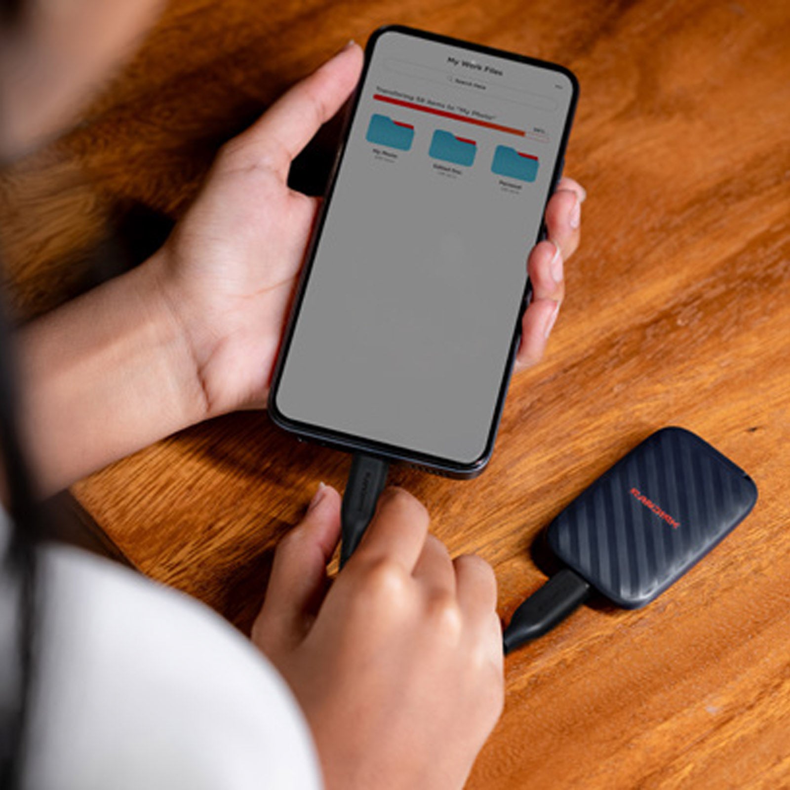 SANDISK E10 1TB BLACK PORTABLE SSD (SDSSDE10-1T00-G25)