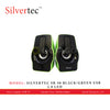 SILVERTEC SB-90 BLACK/GREEN USB 2.0 LED