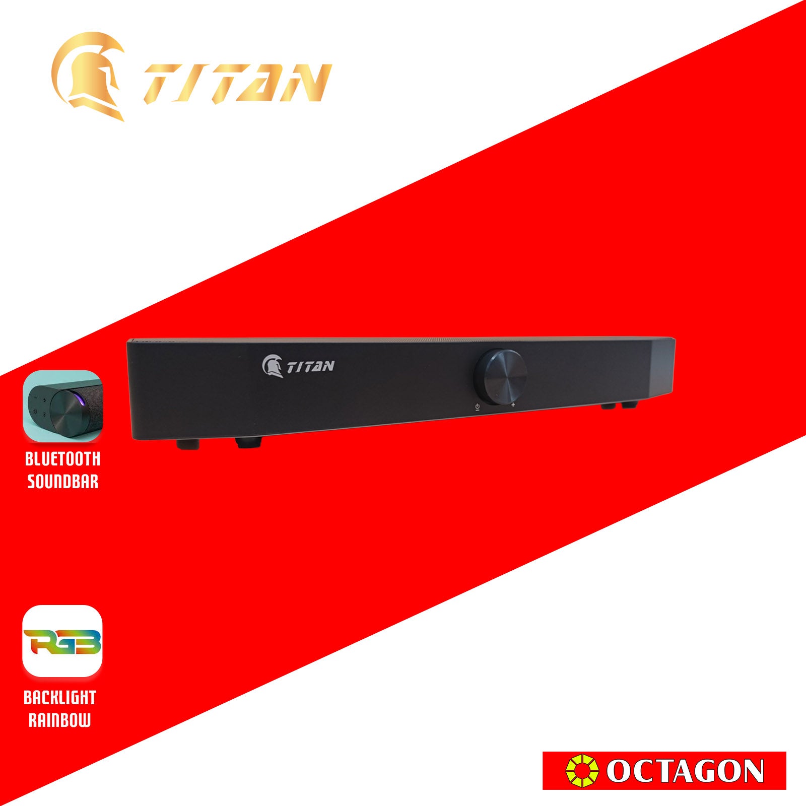 TITAN TSD-022 RGB BLUETOOTH SOUNDBAR SPEAKER 6W