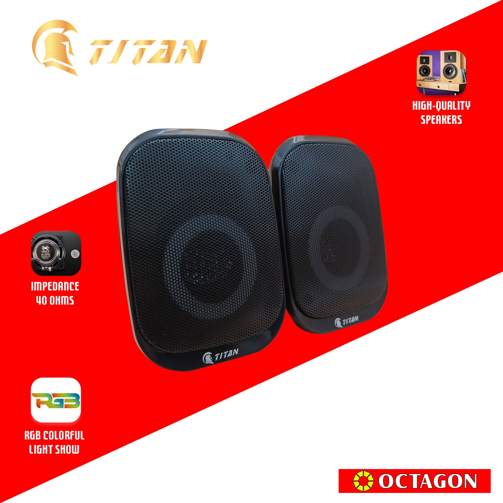 TITAN TIS-X7 RGB BLUETOOTH 2.0 SPEAKER 10W