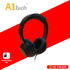A1TECH AC-HS1000 STEREO HEADSET WITH MIC 4PIN JACK BLACK – Octagon ...