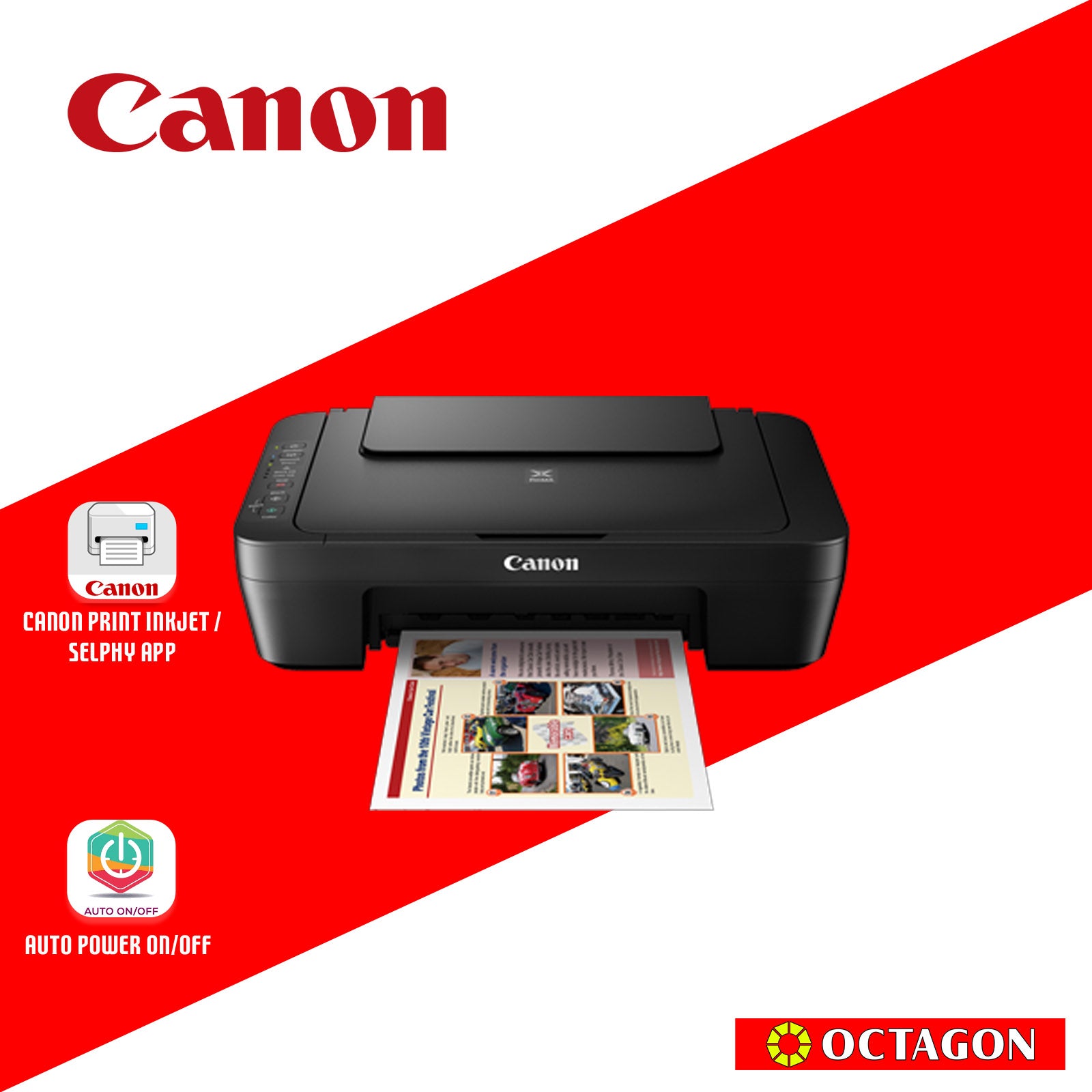 CANON PIXMA MG3070S BLACK WIRELESS