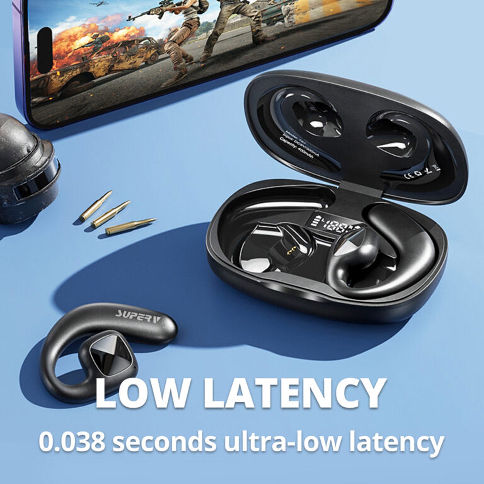SUPERV Q01 AIR CONDUCTION SPORTS BT V5.3 TWS EARPHONE