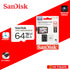 SANDISK 64GB HE MICROSDHC CARD & ADPT - SDSQQNR-064G-GN6IA