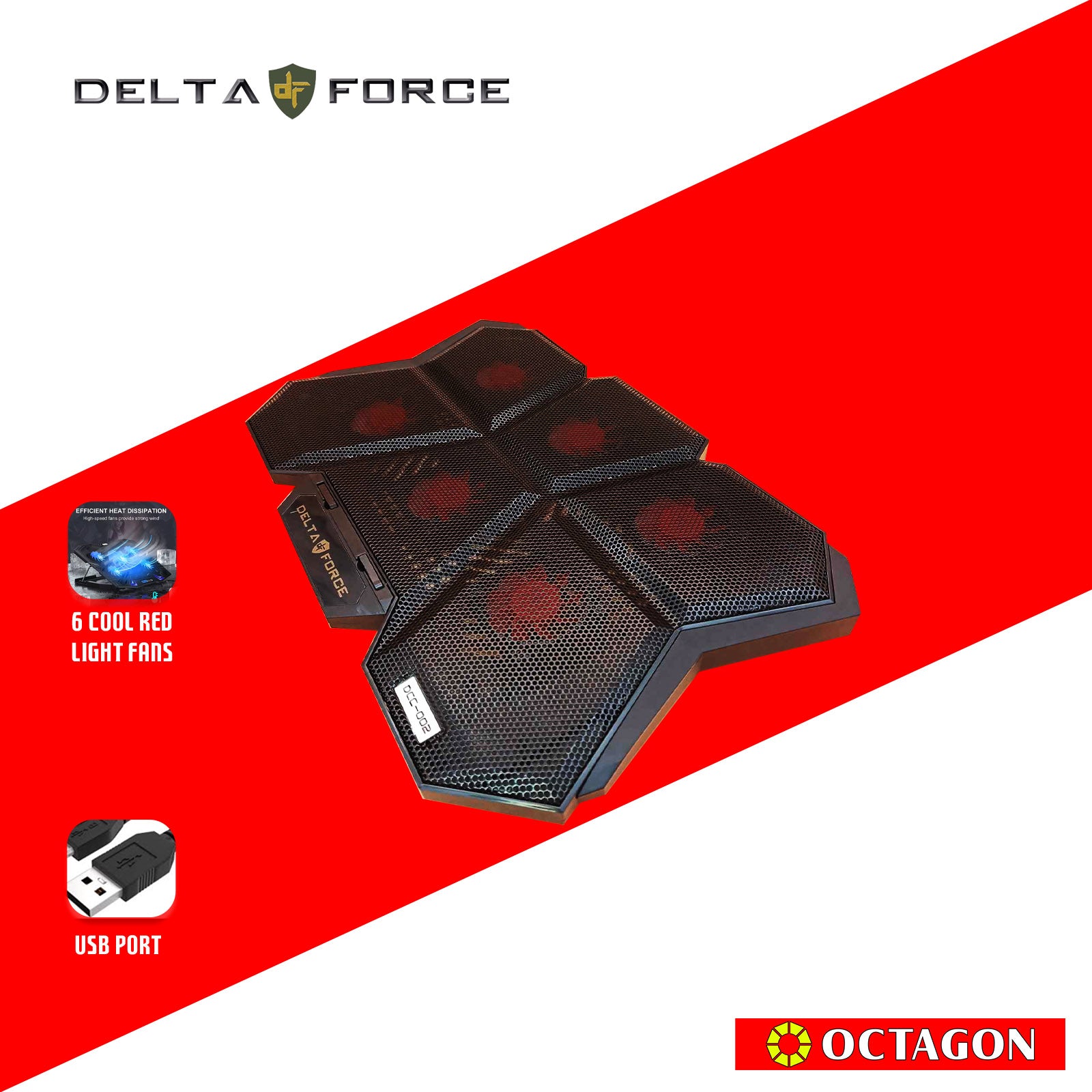 DELTA FORCE DCC-002 17 NOTEBOOK COOLER