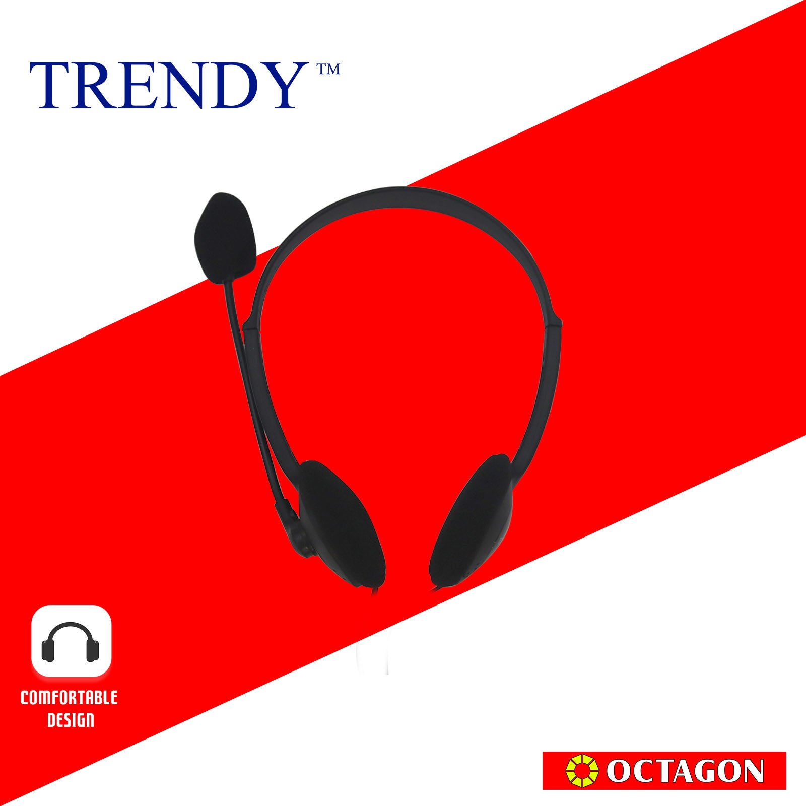 TRENDY TAH088 WIRED PC HEADSET 2X3.5MM