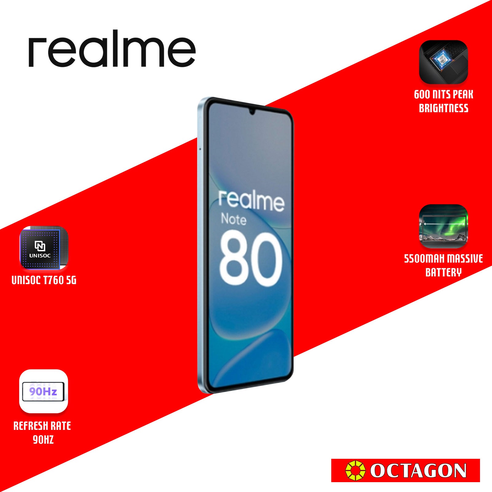 REAL ME NOTE 80 4GB 128GB BLUE