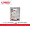 UNISO UCC2-VC44-WH 2-USB PORTS 2.4A/12W