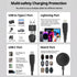 SUPERV CC51 (5 IN 1) CABLE 120CM (OUTPUT USBC PD100W / LIGHTNING PD20W / IWATCH WIRELESS OUTPUT 2.5W / INPUT WSB/USBC 2IN1) BLACK