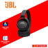 JBL T670NC BLACK WIRELESS ON-EAR HEADPHONE ADAPTIVE NOISE CANCELLING