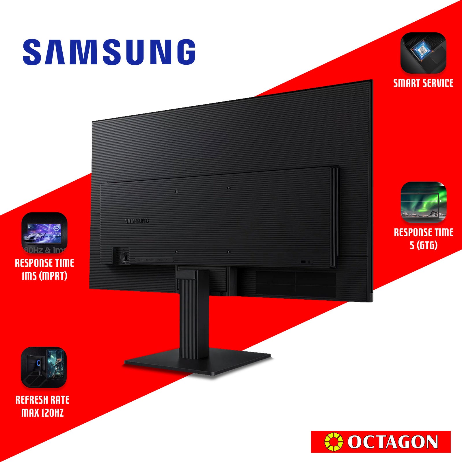 SAMSUNG LS24F320GAEXXP 24 IPS MONITOR 120HZ