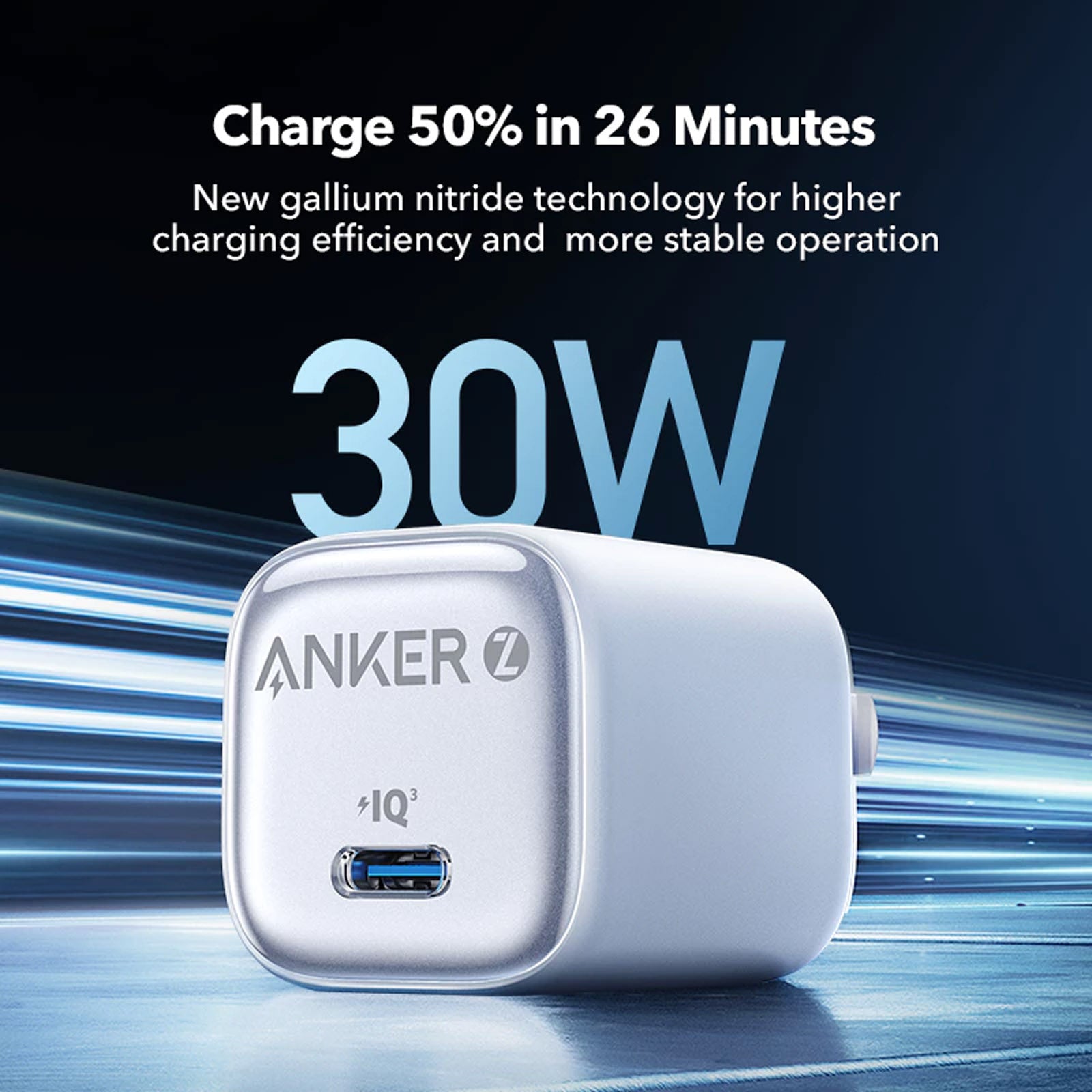 ANKER ZOLO A2698121 WHITE CHARGER 30W 1C