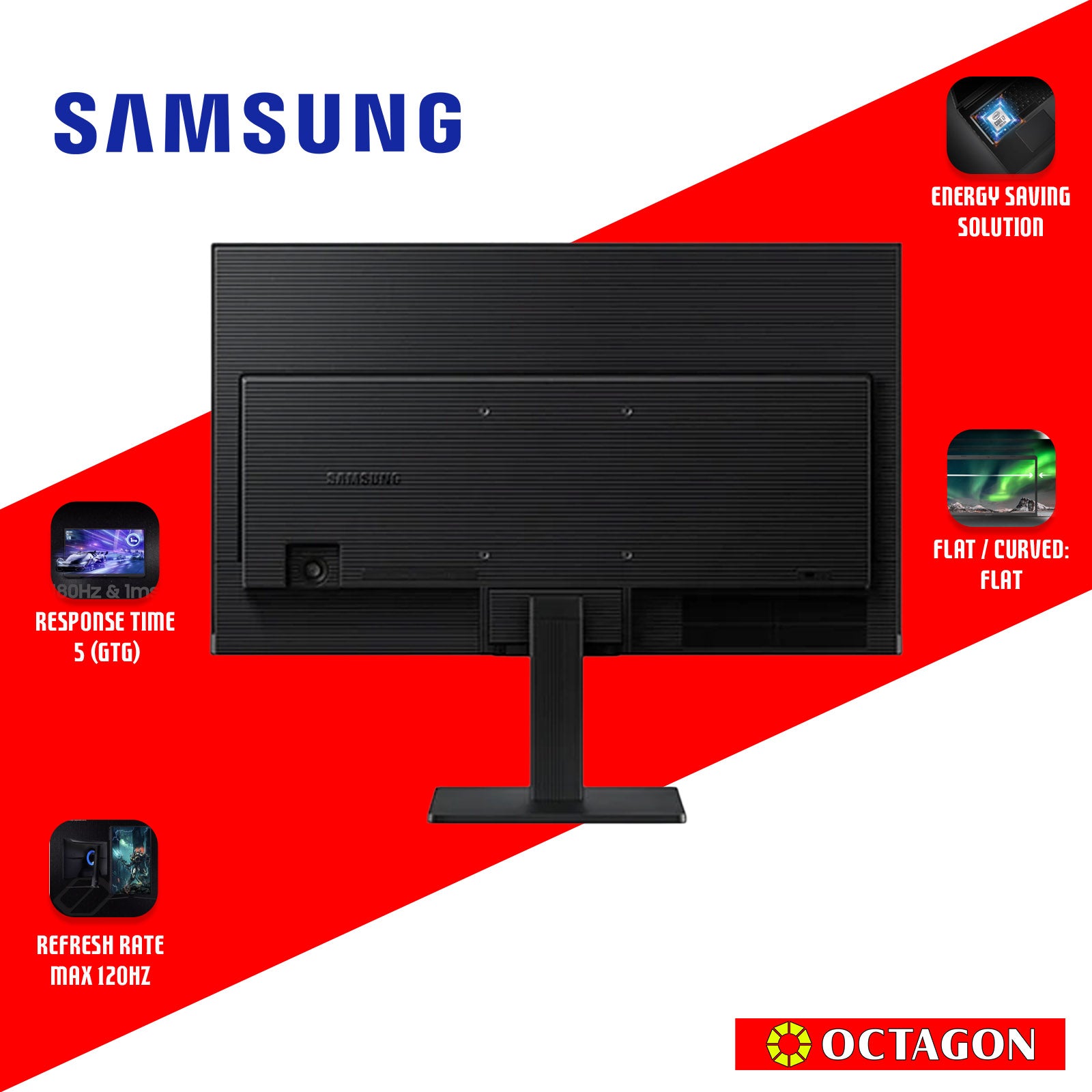SAMSUNG LS27F320GAEXXP 27" IPS MONITOR 120HZ