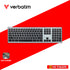 VERBATIM 66751 WIRELESS KEYBOARD & MOUSE COMBO SCISSORS KEYS SILENT (GREY)
