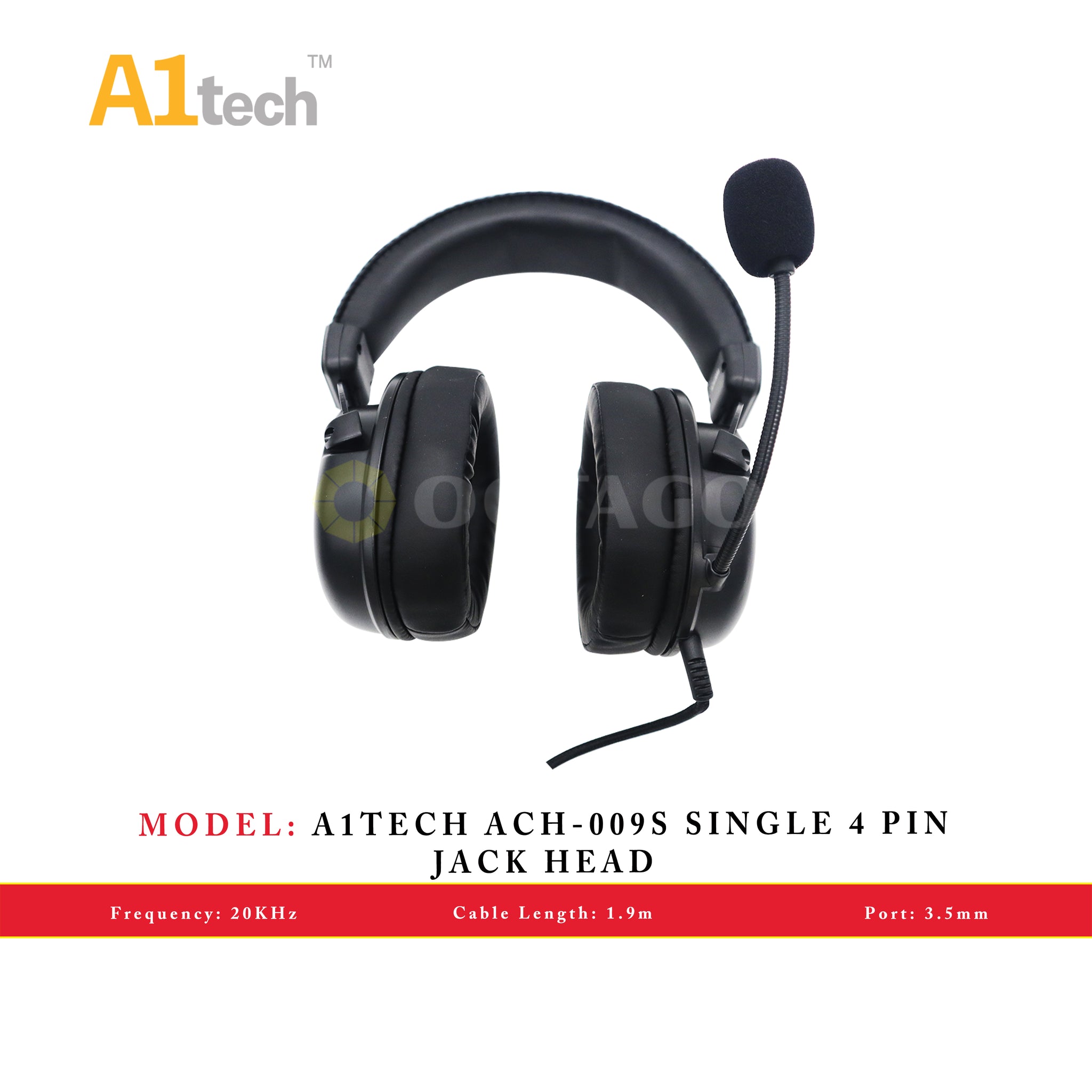 A1TECH ACH-009S SINGLE 4 PIN JACK HEAD