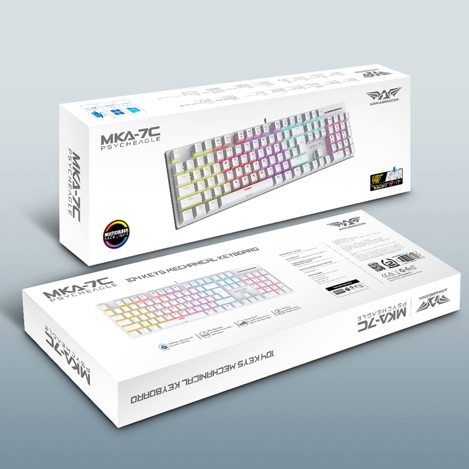 ARMAGGEDDON MKA-7C [2024]  USB 104 KEYS GAMING KEYBOARDS/HOT SWAP