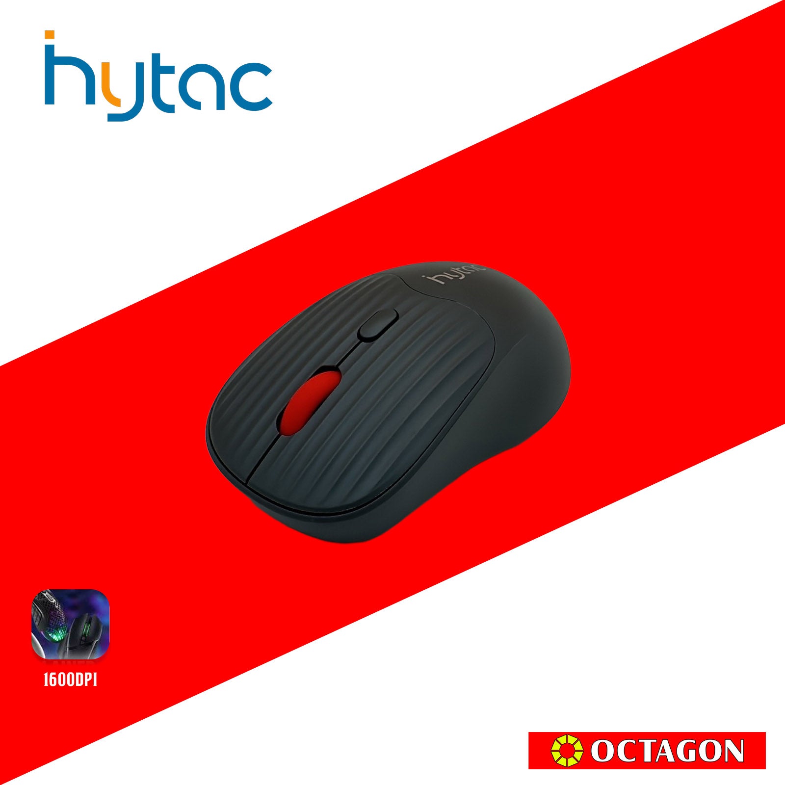 HYTAC HGS638 GREY 1600DPI DUAL MODE SILENT WIRELESS MOUSE