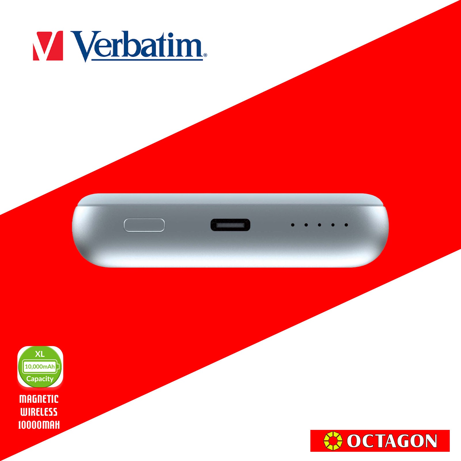 VERBATIM 32247 MAGNETIC WL 10000 MAH POWER PACK MCP - PD 20W MWC 15W BLUE