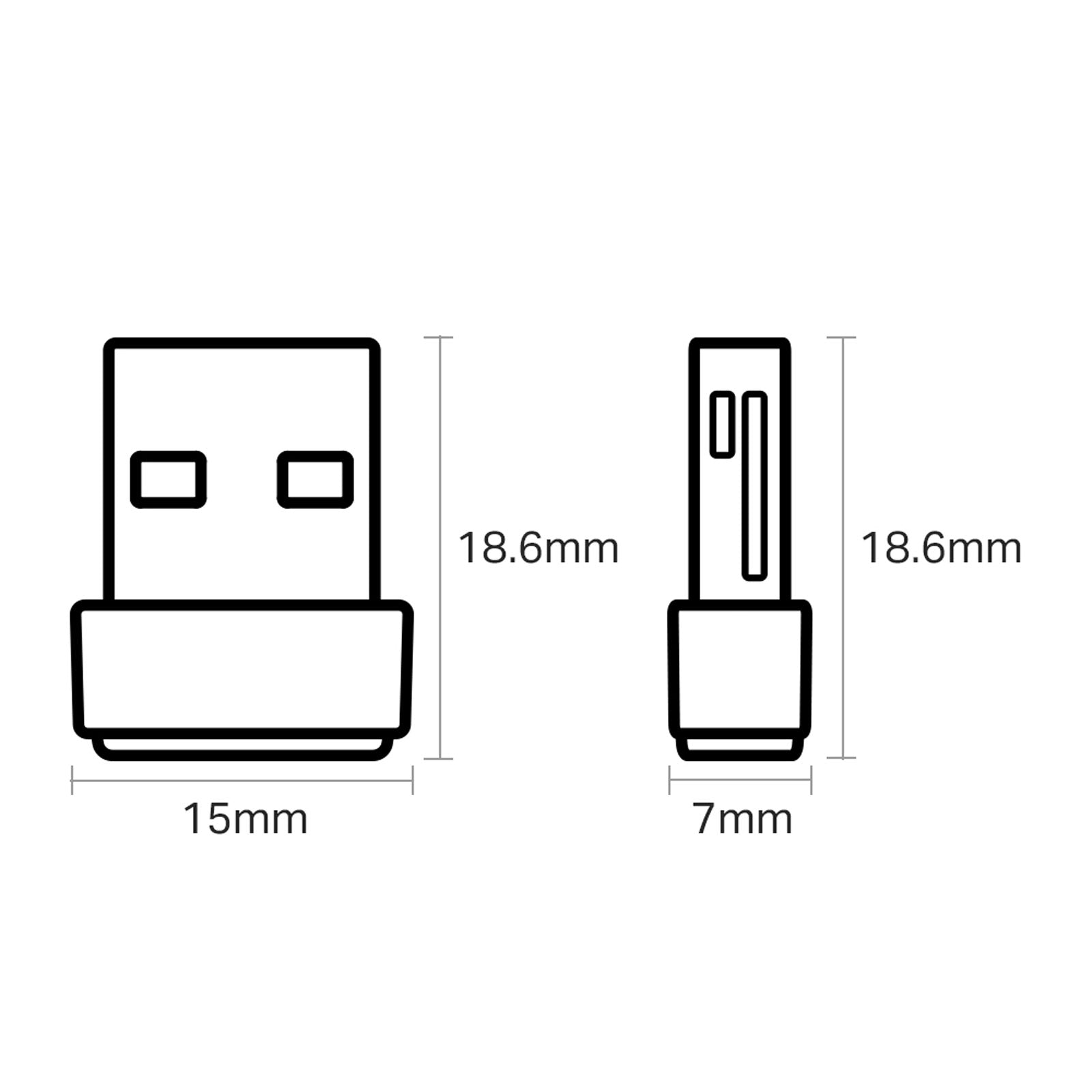 TPLINK ARCHER T2U NANO AC600 NANO WIRELESS USB ADAPTER